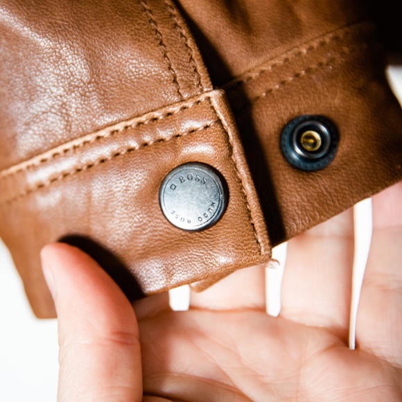 Hugo Boss Leather Jacket - Brown - 42R (L) - Picture 5 of 16